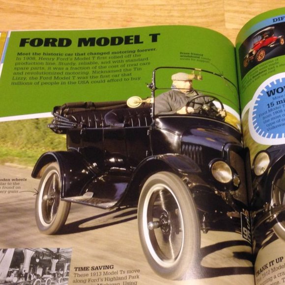 DK Car Crazy oversized autos, bikes and trucks book - Picture 4 of 7